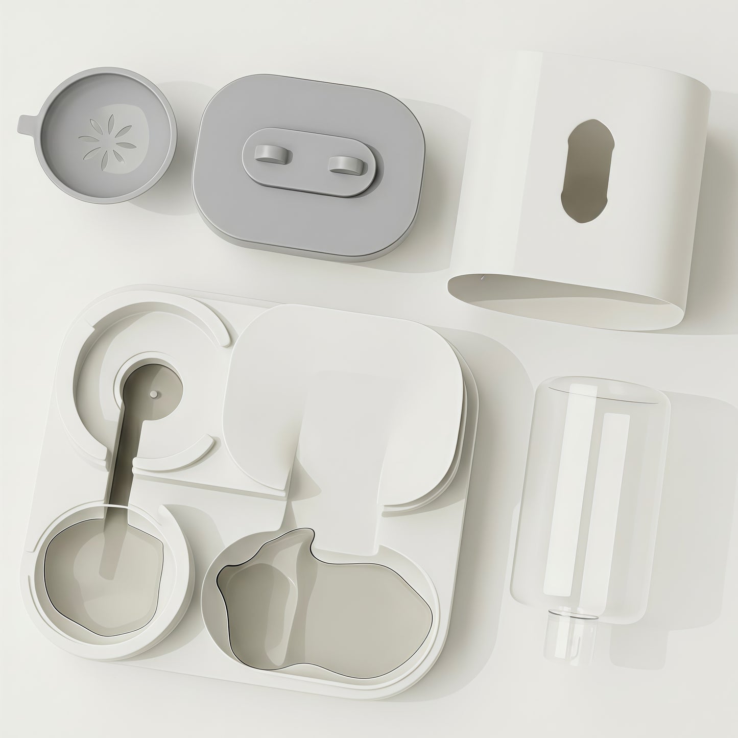 Comedero Automático 2-en-1 con Fuente de Agua