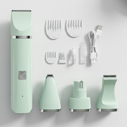 Recortadora Profesional 4-en-1 de Precisión Silenciosa para Mascotas